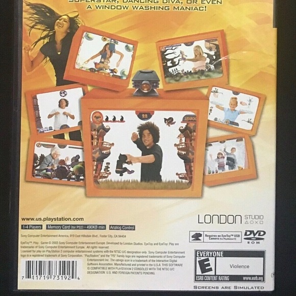 Eye Toy Play Playstation 2 PS2 Video Game 12 Games TESTED Works Great - Picture 3 of 15
